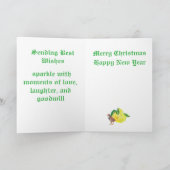 Weihnachten - Neue Jahre Grußkarte (Innenseite)