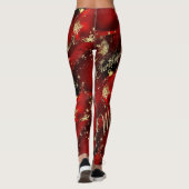 Weihnachten/neue Jahre Party-Leggings- Leggings (Rückseite)