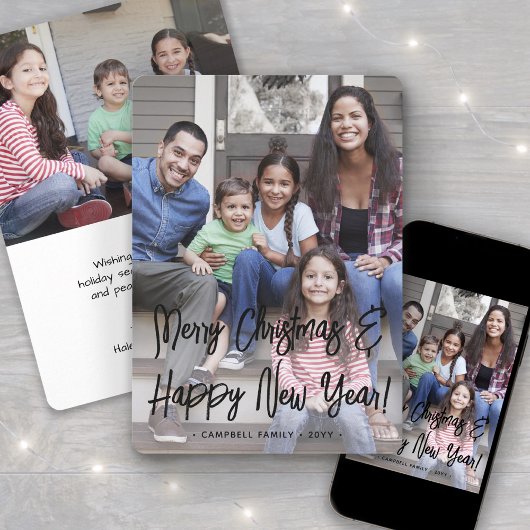 Weihnachten & Neue Jahre Schwarzes Script 2 Foto