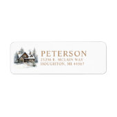 Weihnachten Neue Zuhause-Rücksendeadresse (Vorne)