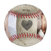 Weihnachten Neuer Papa Bester Vater je DIY FotoCol Baseball (Vorderseite)