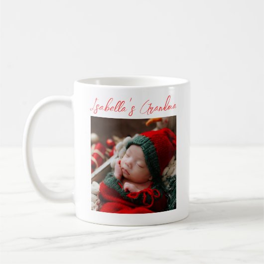 Weihnachten Neues Enkelkind Oma Kaffeetasse (Links)