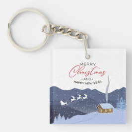 Weihnachten | Neues Jahr glücklich | Santa anpassb Schlüsselanhänger