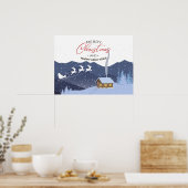 Weihnachten | Neues Jahr glücklich | Santa Poster (Küche)