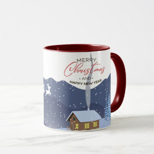 Weihnachten Neues Jahr glücklich Weihnachtsges Tasse