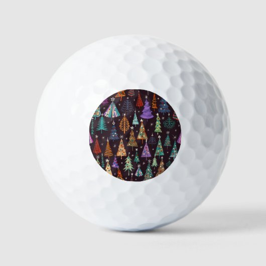Weihnachten - Neues Jahr Golfball (Vorderseite)