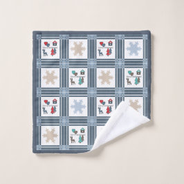 Weihnachten, neues Jahr, Hirsche Badhandtuch Set