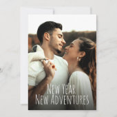 Weihnachten Neues Jahr Neue Abenteuer Foto Hochzei Save The Date (Vorderseite)