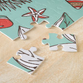 Weihnachten - Neues Jahr: Vintage Hand gezogen Puzzle (Seite)