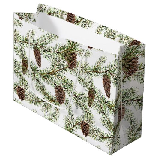 Weihnachten, Neujahr Große Geschenktüte (Vorderseite Schrägansicht)