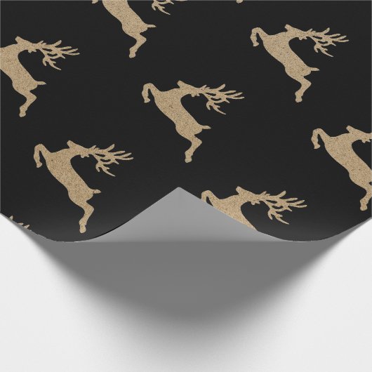 Weihnachten Neujahr Vip Dei Black Pappe Geschenkpapier (Ecke)