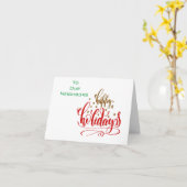 *WEIHNACHTEN/NEUJAHRESGRÜNDE* NACHBARKARTE KARTE (Gelbe Blume)