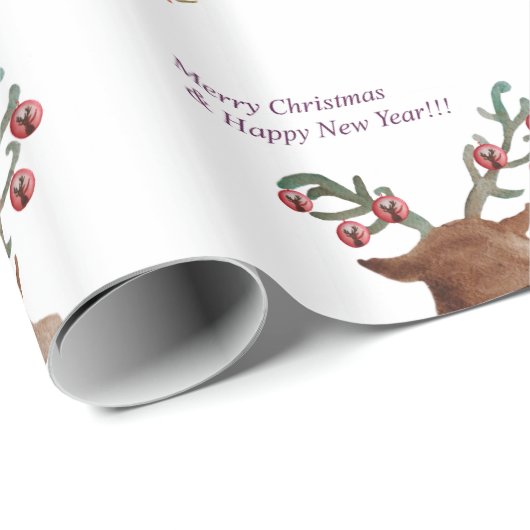 Weihnachten - Neujahrspapier Geschenkpapier (Rolleneckpunkt)