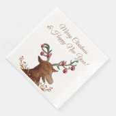 Weihnachten, Neujahrspapier Napkin Serviette (Ecke)