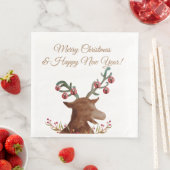 Weihnachten, Neujahrspapier Napkin Serviette (Beispiel)