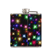 Weihnachten, Neujahrstag farbenfrohe Lichter-27317 Flachmann (Rückseite)