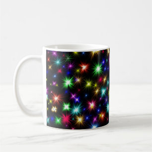 Weihnachten, Neujahrstag farbenfrohe Lichter-27317 Kaffeetasse
