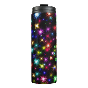 Weihnachten, Neujahrstag farbenfrohe Lichter-27317 Thermosbecher