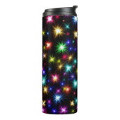 Weihnachten, Neujahrstag farbenfrohe Lichter-27317 Thermosbecher (Nach links gedreht)