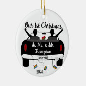 Weihnachten - Neuvermählte - Keramik Keramik Ornament (Rechts)