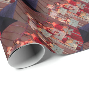 Weihnachten New York Window Display Geschenkpapier