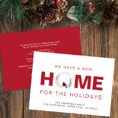 Weihnachten New Zuhause Red Kardinal Holiday Movin Ankündigung