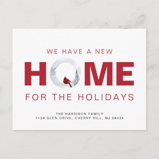 Weihnachten New Zuhause Red Kardinal Moving (Vorderseite)