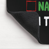 Weihnachten Nice Funny Naughty I Triday Xmas Mousepad (Ecke)