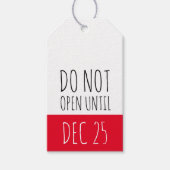 Weihnachten nicht geöffnet | Urlaub Geschenkanhänger (Vorderseite)