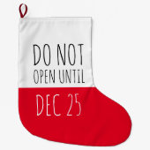 Weihnachten nicht geöffnet | Urlaub Großer Weihnachtsstrumpf (Vorderseite)