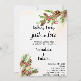 Weihnachten Nichts Extravagant nur Liebe Elopation Einladung