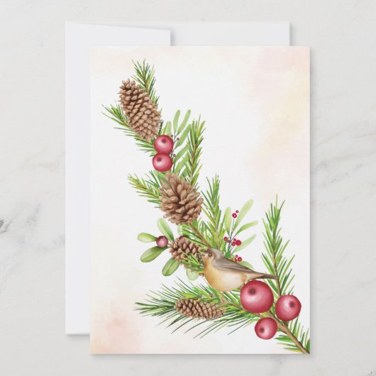 Weihnachten Nichts Extravagant nur Liebe Elopation Einladung (Rückseite)