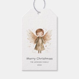 Weihnachten Niedlich Beige Boho Baby Angel Geschenkanhänger