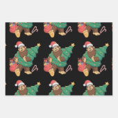 Weihnachten Niedlich Bigfoot Sasquatch Weihnachten Geschenkpapier Set (Vorderseite)