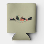 Weihnachten Niedlich Chat Lover Crew Weihnachtsbel Dosenkühler (Vorderseite)