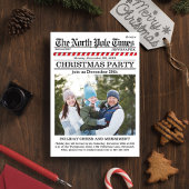 Weihnachten Niedlich Feiertag Zeitung Whimsical Einladung