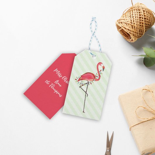 Weihnachten Niedlich Flamingo String Lights Geschenkanhänger