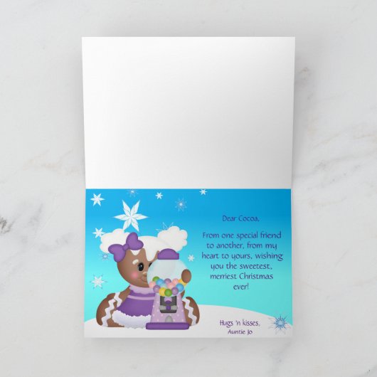 Weihnachten Niedlich Funny Gingerbret Icing Chocol (Innenseite)