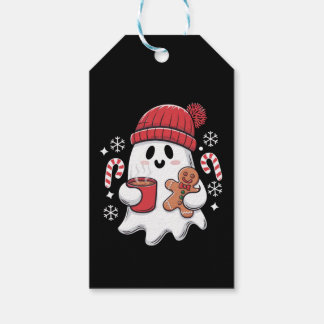 Weihnachten Niedlich Ghost Icaffee Retro Xmas Kaff Geschenkanhänger