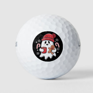 Weihnachten Niedlich Ghost Icaffee Retro Xmas Kaff Golfball