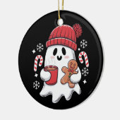 Weihnachten Niedlich Ghost Icaffee Retro Xmas Kaff Keramik Ornament (Links)