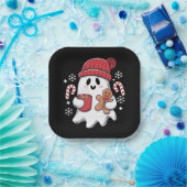 Weihnachten Niedlich Ghost Icaffee Retro Xmas Kaff Pappteller (Party)