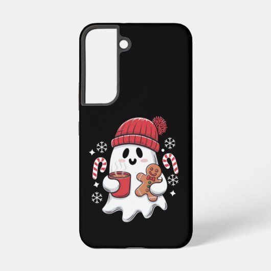 Weihnachten Niedlich Ghost Icaffee Retro Xmas Kaff Samsung Galaxy Hülle (Rückseite)
