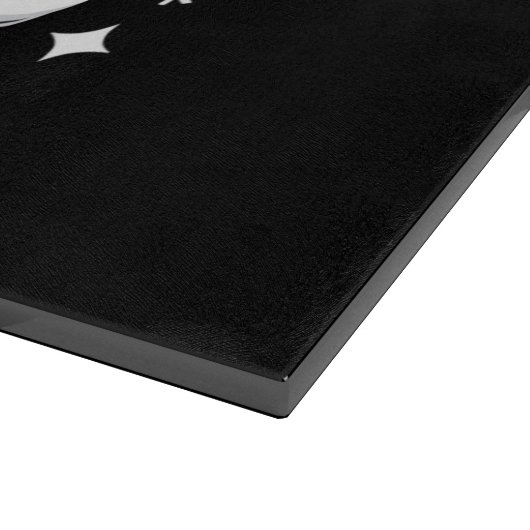 Weihnachten Niedlich Ghost Icaffee Retro Xmas Kaff Schneidebrett (Ecke)