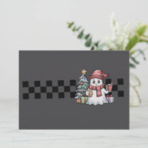 Weihnachten Niedlich Ghost Retro Spooky Xmas Urlau
