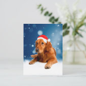 Weihnachten Niedlich Golden Retriever Hund Weihnac (Stehend Vorderseite)