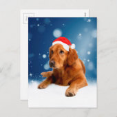 Weihnachten Niedlich Golden Retriever Hund Weihnac (Vorne/Hinten)