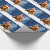Weihnachten Niedlich Golden Retriever Hund Weihnac Geschenkpapier (Ecke)