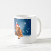 Weihnachten Niedlich Golden Retriever Hund Weihnac Kaffeetasse (VorderseiteRechts)