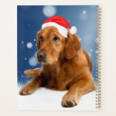 Weihnachten Niedlich Golden Retriever Hund Weihnac Planer (Rückseite)